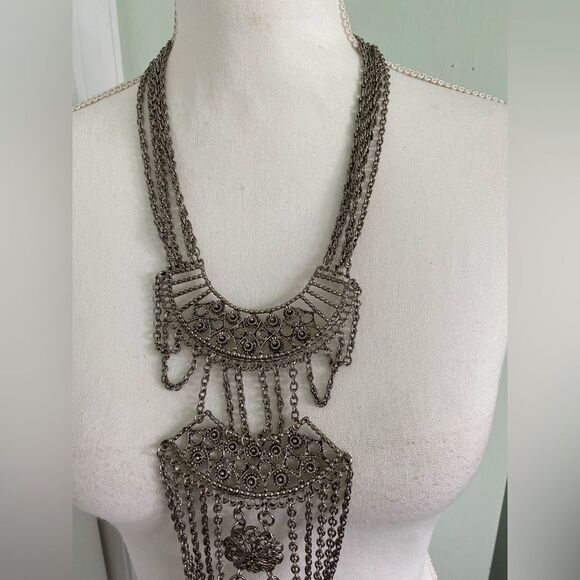 Statement Piece Mayan & Mexican Inspired Necklace - Picture 3 of 4